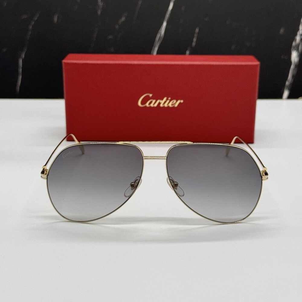 NEW CARTIER CT0110S 001 GOLG MEN SUNGLASSES CARTIER